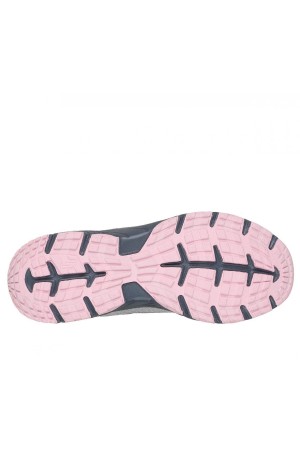 deportivos fitness skechers hillcrest gris-rosa 180296