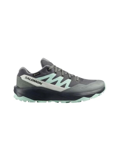deportivos trekking salomon outscape gtx negro-verde... 2