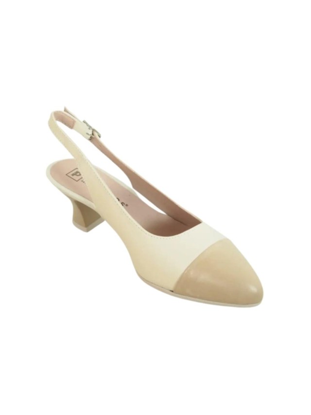 zapatos de salon pitillos taupe-crema...