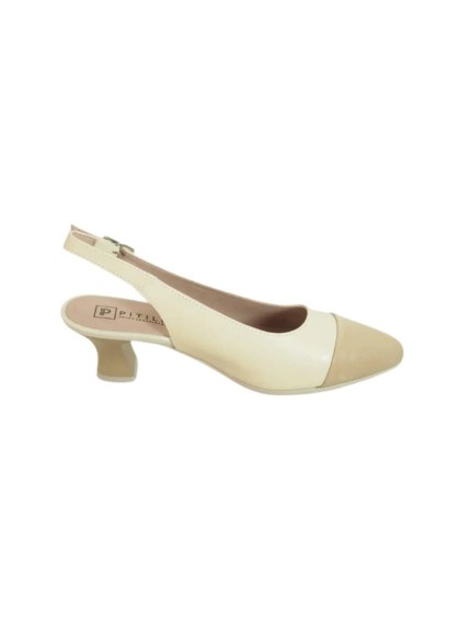 zapatos de salon pitillos taupe-crema 11189 2