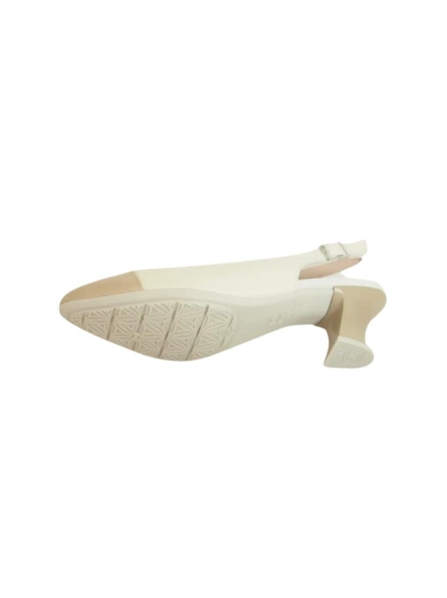 zapatos de salon pitillos taupe-crema...