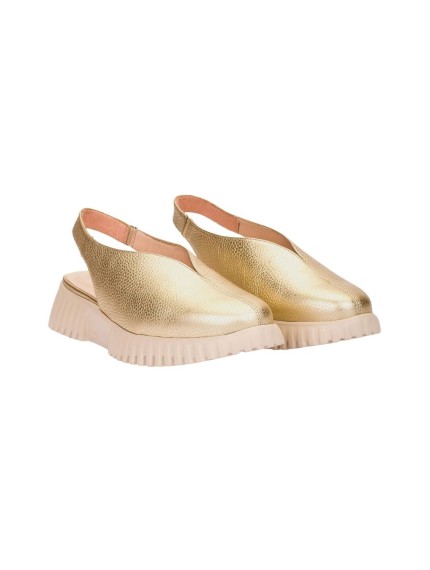 sandalias cuña wonders flexfly 11  platino a-4411 2