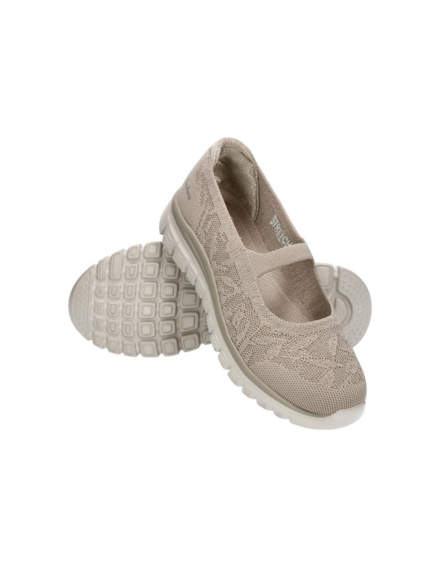 merceditas skechers gracefull taupe...