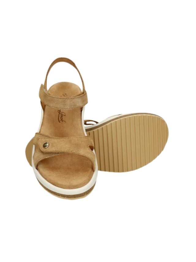 sandalias cuña panama jack cuero...