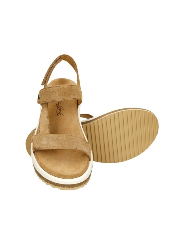 sandalias cuña panama jack cuero...