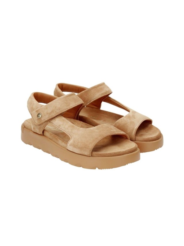 sandalias planas panama jack cuero...