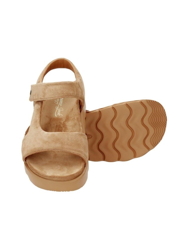 sandalias planas panama jack cuero...