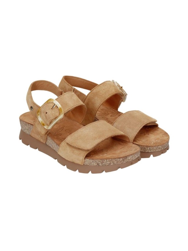 sandalias planas panama jack cuero...