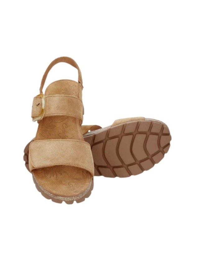 sandalias planas panama jack cuero...