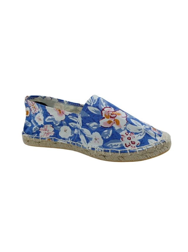 ESPARTO BASICA ESTAMPADO FLORE AZUL