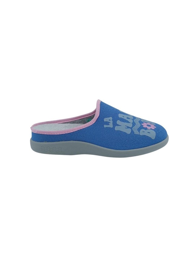 zapatillas abiertas javer azul claro...