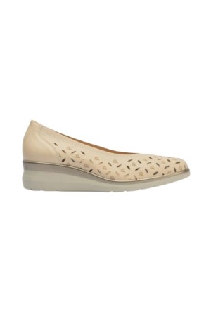 zapatos de salon pitillos crema 11070