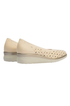 zapatos de salon pitillos crema 11070