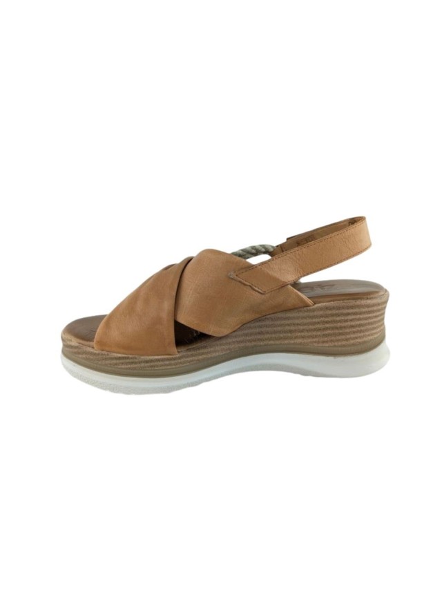 sandalias cuña 48horas cuero 612406