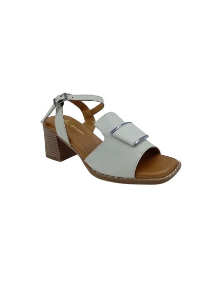 sandalias tacon 48horas crema 615905