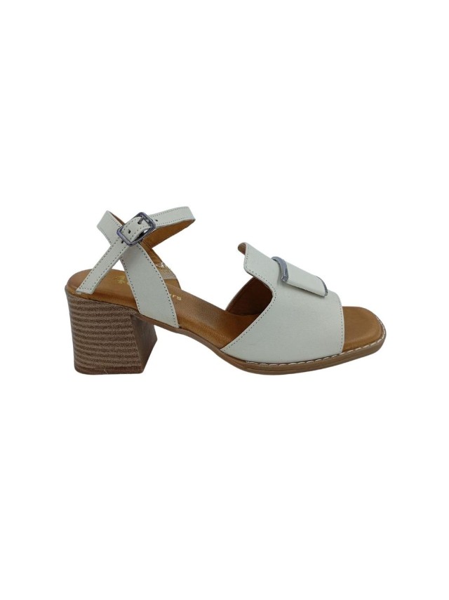 sandalias tacon 48horas crema 615905