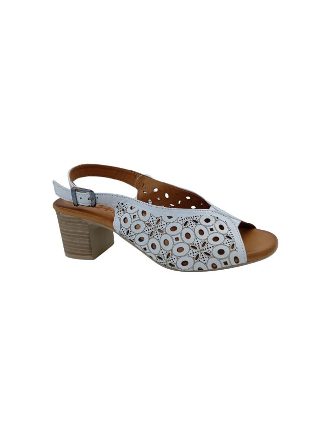 sandalias tacon 48horas blanco 615107