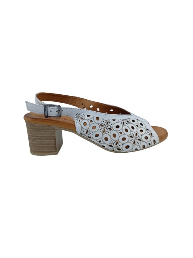sandalias tacon 48horas blanco 615107