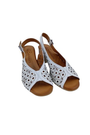 sandalias tacon 48horas blanco 615107