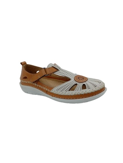 sandalias planas 48horas nube-cuero 613502