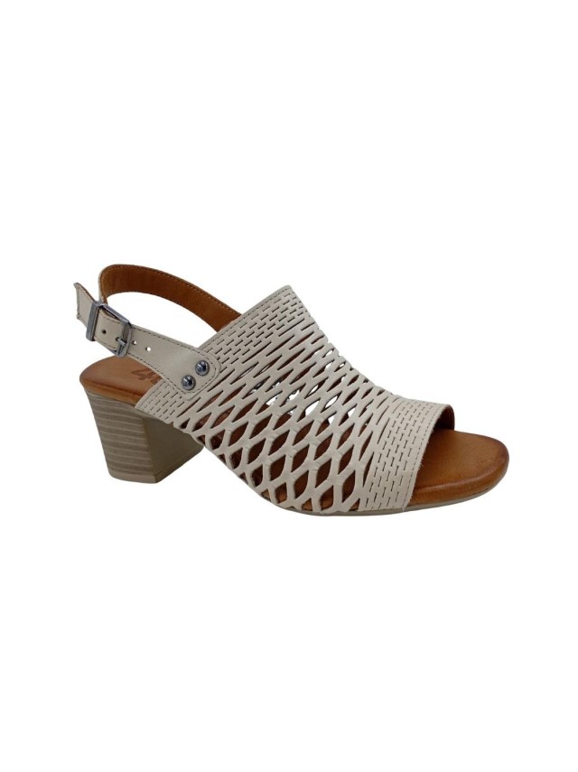 sandalias tacon 48horas hueso 615102