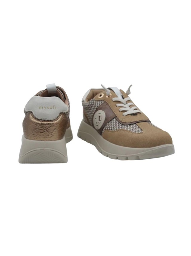 deportivos casual mysoft bronce 26m266
