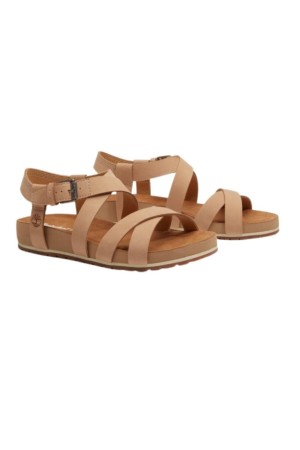 sandalias planas timberland malibu beige tb0a2qtfen
