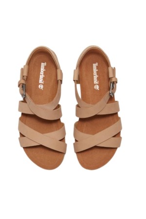 sandalias planas timberland malibu beige tb0a2qtfen