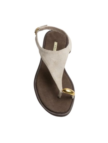 sandalias planas corina m6442 TAUPE 2
