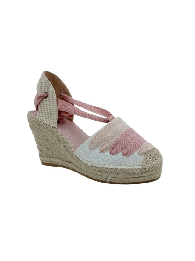 alpargatas de esparto leonali nk512 ROSA