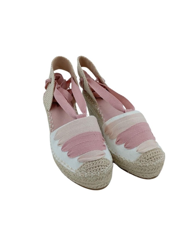 alpargatas de esparto leonali nk512 ROSA