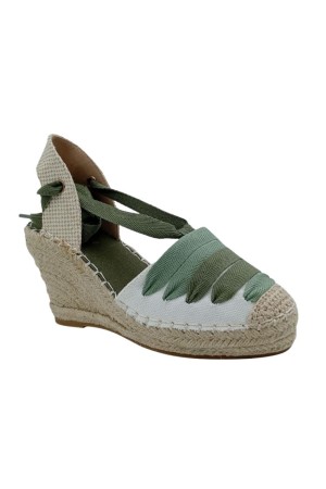 alpargatas de esparto leonali nk512 VERDE AGUA
