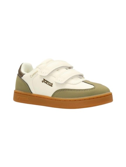 deportivos casual joma blanco-kaki campusjr2523v