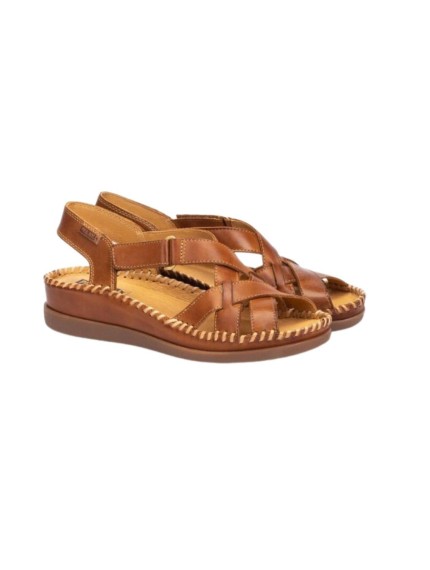 sandalias cuña pikolinos cadaques brandy w8k-0741c2 2