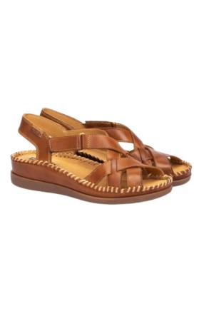 sandalias cuña pikolinos cadaques brandy w8k-0741c2