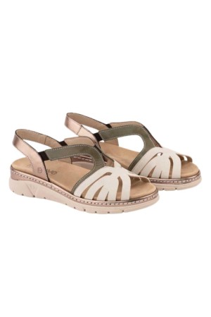 sandalias cuña leyland platino-vede 3376