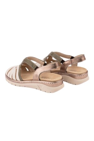sandalias cuña leyland platino-vede 3376