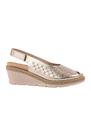 sandalias cuña leyland champan 3054