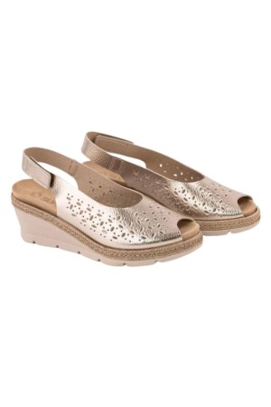 sandalias cuña leyland champan 3054