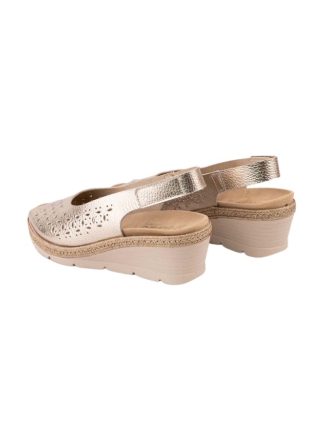 sandalias cuña leyland champan 3054