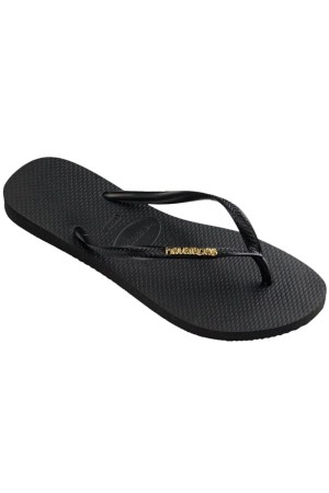 chanclas flop shoes slim logo negro-oro 4119875