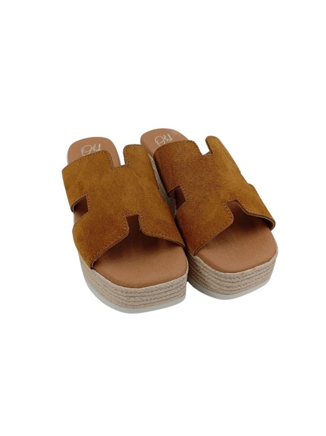 sandalias plataforma sandals camel 6030