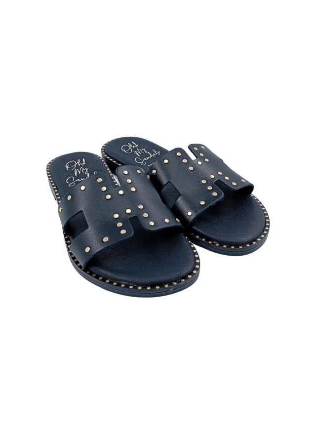 sandalias planas sandals negro 5840