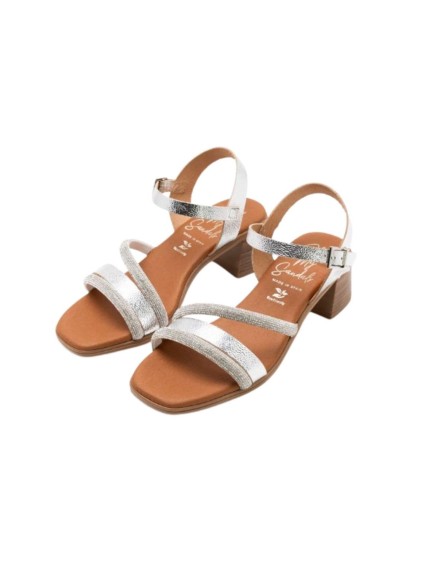 sandalias tacon sandals 5905 PLATA 2