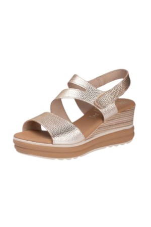 sandalias cuña sandals champan 5990