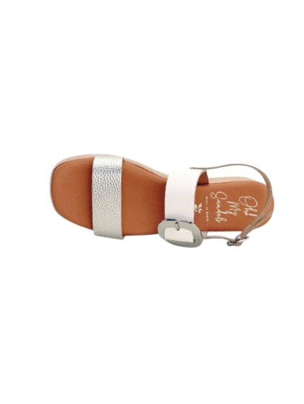 sandalias plataforma sandals blanco-combi 6024 2