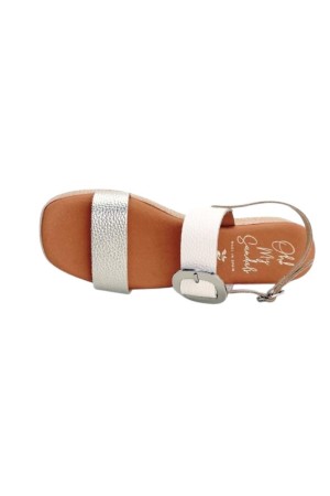 sandalias plataforma sandals blanco-combi 6024