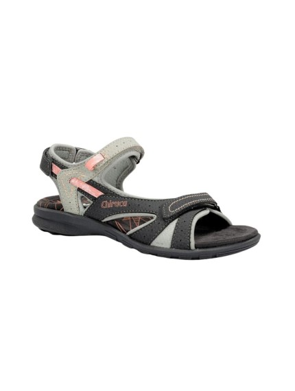 sandalias trekking chiruca finisterre 08 negro-coral...
