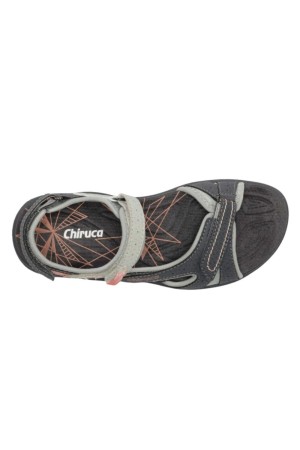 sandalias trekking chiruca finisterre 08 negro-coral 448850812