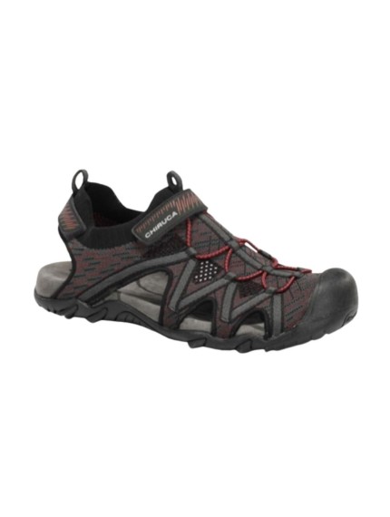 sandalias trekking chiruca tahiti 29 gris-rojo 449072912